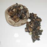 Champiñones rellenos de Espagueti de Mar