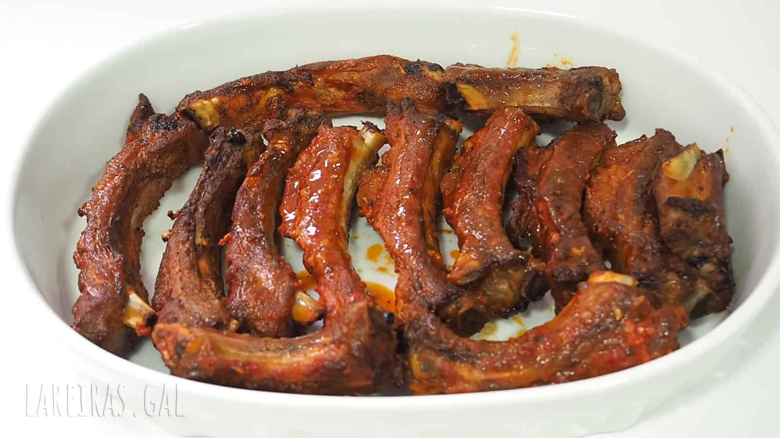 Costilla de cerdo adobada al horno Receta Lareira
