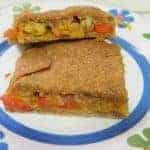 Cockles empanada (dough of rye and corn flours)