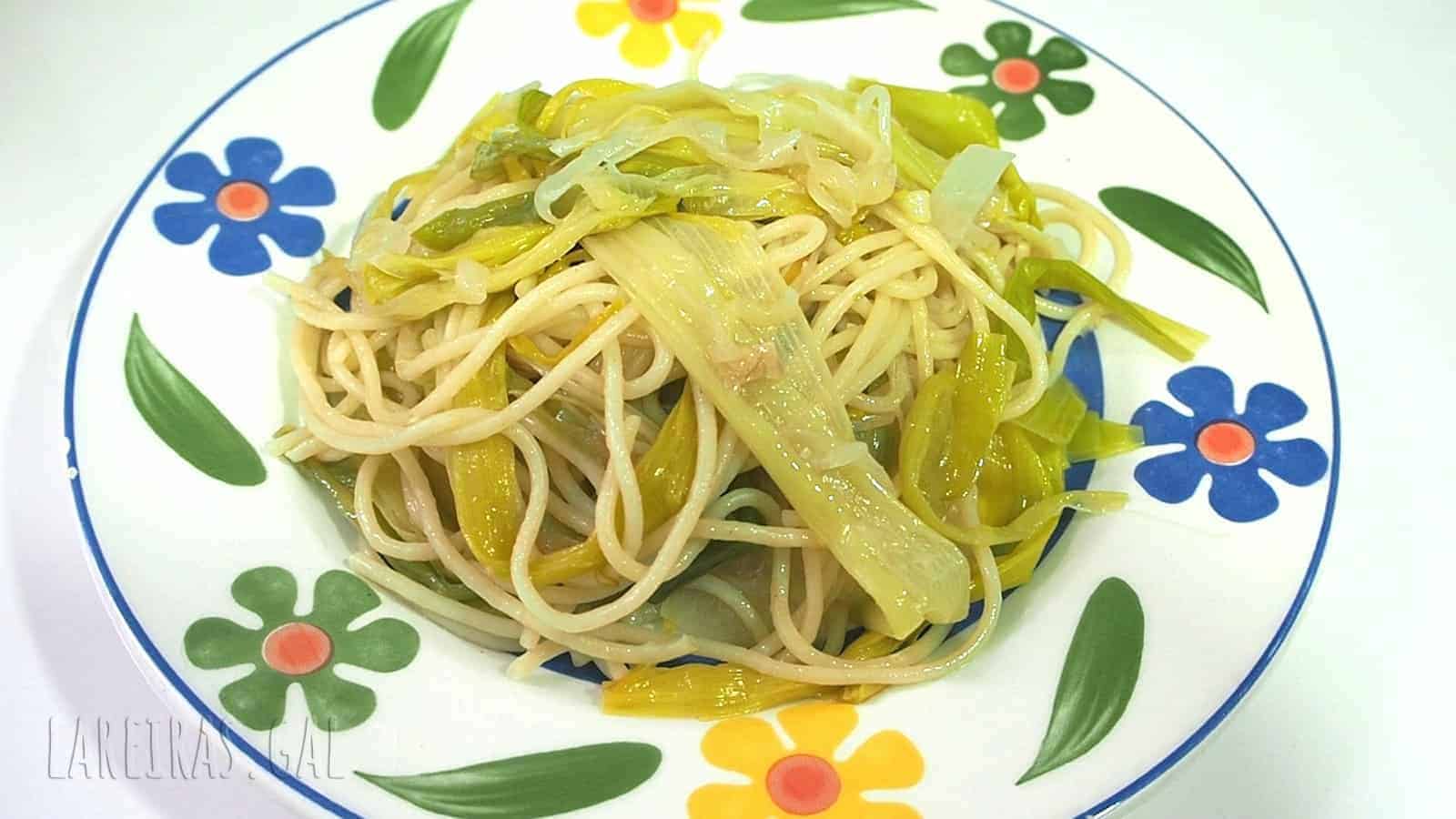 Espaguetes con verduras