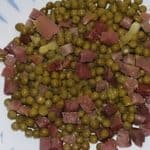 Peas with ham