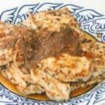 Filetes de raxo ás herbas