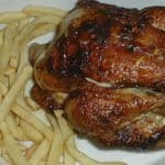 Polo asado ao Ribeiro