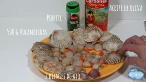 Volandeiras a la plancha